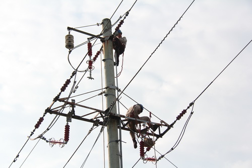 國網(wǎng)霞浦供電公司加裝線路避雷器，保障兩節(jié)期間電網(wǎng)可靠性