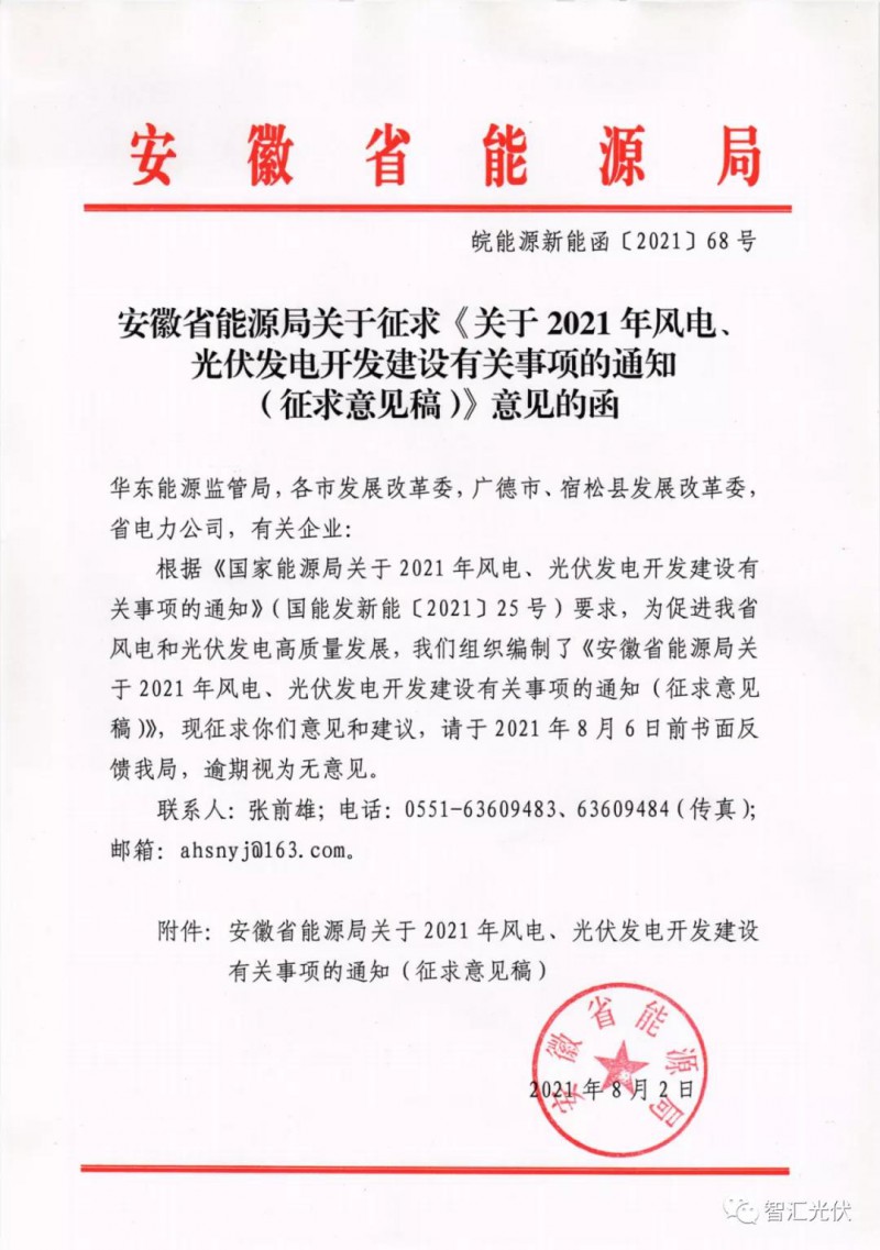 安徽：6GW保障性規(guī)模，不要求配儲能、競電價(jià)