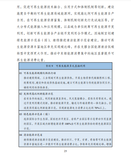 發(fā)改委、能源局等九部委聯(lián)合印發(fā)發(fā)布“十四五”可再生能源規(guī)劃！