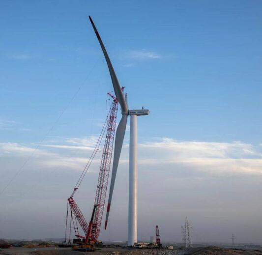 深耕大西北，H171-4MW分散式風(fēng)電項(xiàng)目成功首吊!
