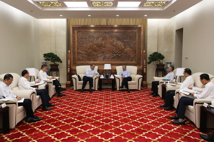 錢智民拜訪農(nóng)發(fā)行黨委書記、董事長錢文揮