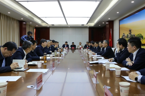 中國電建黨委副書記、總經(jīng)理王斌與酒泉市主要領導會談