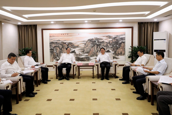 國務(wù)院國資委黨委書記、主任張玉卓會見湖南省委副書記、省長毛偉明