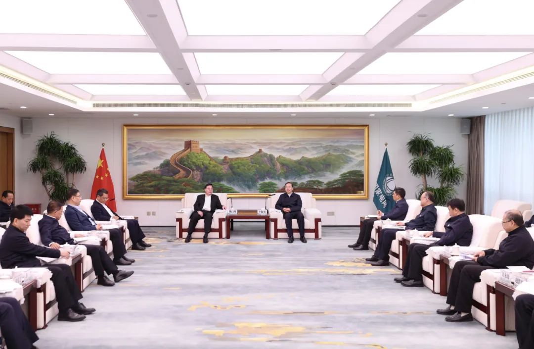 國家電網(wǎng)公司董事長辛保安與甘肅省委書記胡昌升、省長任振鶴會談