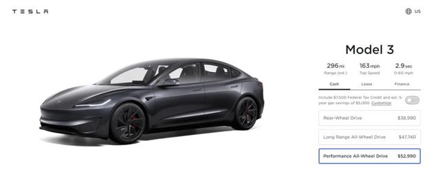 新款Model 3發(fā)布，約38萬元!特斯拉最新“成績單”公布!
