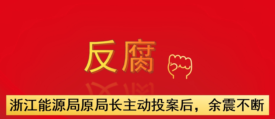 浙江能源局原局長主動投案后，余震不斷