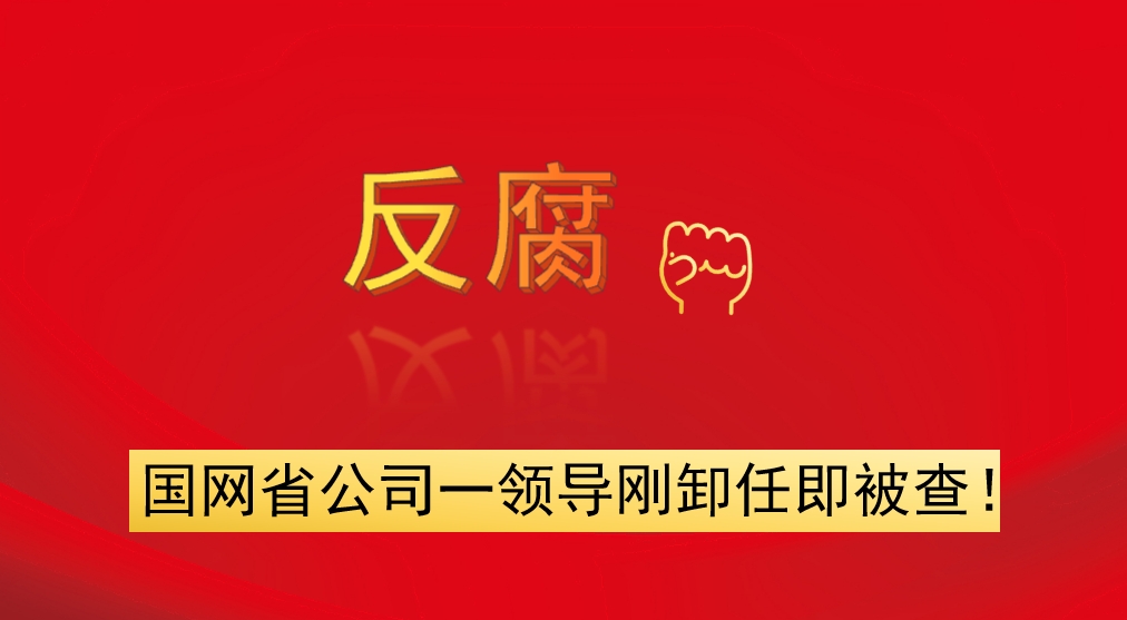 國(guó)網(wǎng)省公司一領(lǐng)導(dǎo)剛卸任即被查！